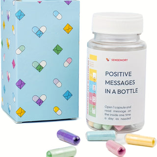 [50pcs Inspirational Quotes in a Bottle Mindfulness Kit] 50pcs Senseory Inspirational Quotes in a Bottle, Mindfulness Meditation Kit, Unique Health Gift, Paper Scrolls, with No Electricity Needed, for Wedding, Bridal Shower, Birthday, Anniversary, Bachelo - isdagiftshop