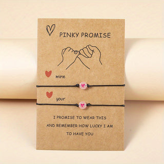 2pcs Luminous Love Handmade Braided Bracelets - isdagiftshop