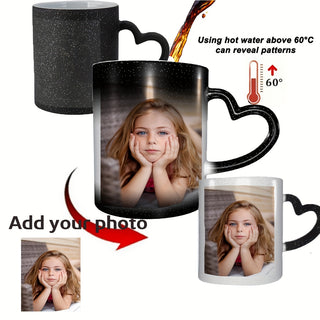 1pc Personalized Black Starry Ceramic Mug, Magical Heat-Sensitive Color-Changing Magic Mug, Perfect Valentine'S Day Gift for Your Loved One, Boyfriend, or Girlfriend - isdagiftshop